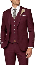 Load image into Gallery viewer, Formal Business Wedding Groom Prom Party 3 Piece Mens Suit