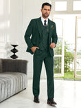 Load image into Gallery viewer, Mens Suit Slim Fit 3 Piece Suit Men Formal Tuxedo Set