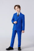 Charger l'image dans la visionneuse de la galerie, Royal Blue Formal Classic 5 Piece Kids Boys Suits