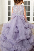 Load image into Gallery viewer, Flower Girl Dresses for Wedding Lace Puffy Pleated Tulle Pageant Princess Gown