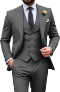 Load image into Gallery viewer, Mens Suit Slim Fit 3 Piece Suit Men Formal Tuxedo Set