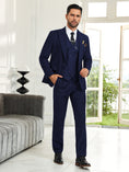 Load image into Gallery viewer, Mens Suit Slim Fit 3 Piece Suit Men Formal Tuxedo Set