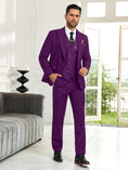 Load image into Gallery viewer, Mens Suit Slim Fit 3 Piece Suit Men Formal Tuxedo Set