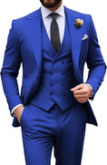 Load image into Gallery viewer, Mens Suit Slim Fit 3 Piece Suit Men Formal Tuxedo Set