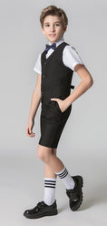 Load image into Gallery viewer, Black Outfit Summer 4 Piece Kids Boys