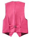 Load image into Gallery viewer, Pink 4 Piece Boys' Formal Suit Set with Vest Pants Dress Shirt and Tie BS43
