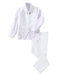 Load image into Gallery viewer, White 4 Piece Boys' Formal Suit Set with Vest Pants Dress Shirt and Tie BS50