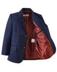 Cargar la imagen en la vista de la galería, Navy 3 Piece Kids Boys' Formal Blazer Vest and Pants Dress Suits Set