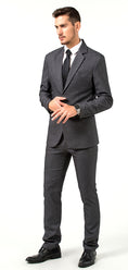 Bild in Galerie-Betrachter laden, Gray Slim Fit Formal Party Business 2 Piece Men Suits
