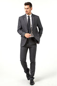 Bild in Galerie-Betrachter laden, Gray Slim Fit Formal Party Business 2 Piece Men Suits