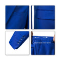 Charger l'image dans la visionneuse de la galerie, Royal Blue Men's Two Button Blazer for Party, Wedding and Business
