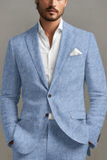 Bild in Galerie-Betrachter laden, Men's Desert Blue Blend 2-Piece Suit
