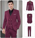 Charger l'image dans la visionneuse de la galerie, Double Breasted Suit One Button 3 Piece Men's Suit
