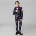 Cargar la imagen en la vista de la galería, Unique Design Slim Fit Modern 5 Piece Boys Suits
