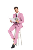 Load image into Gallery viewer, Two Button Wedding 2 Pieces Men's Suits Jacket+Pants
