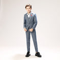 Load image into Gallery viewer, Grey Formal 5 Piece Boys Suits
