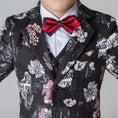 Cargar la imagen en la vista de la galería, Unique Design Slim Fit Modern 5 Piece Boys Suits
