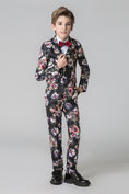 Cargar la imagen en la vista de la galería, Unique Design Slim Fit Modern 5 Piece Boys Suits
