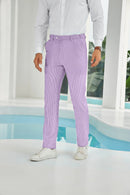 Seersucker Striped Men's Summer Pants