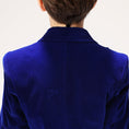 Cargar la imagen en la vista de la galería, Royal Blue Velvet 5 Piece Boy's Formal Boys Suits
