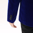 Cargar la imagen en la vista de la galería, Royal Blue Velvet 5 Piece Boy's Formal Boys Suits
