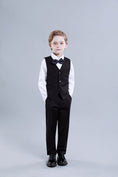 Load image into Gallery viewer, Black Formal Tuxedo 5 Piece Boys Suits
