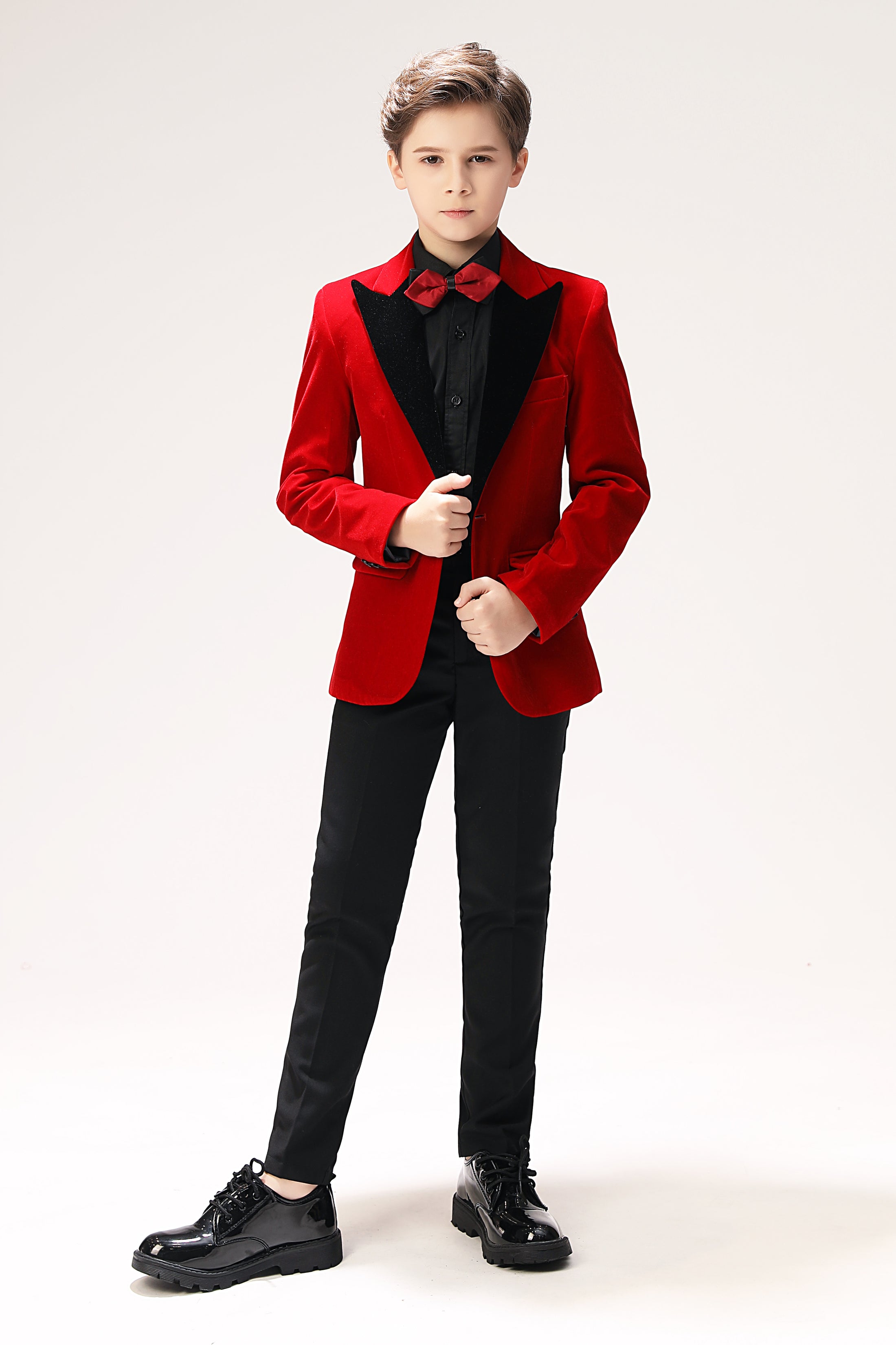 Red Velvet 5 Piece Boy's Formal Boys Suits