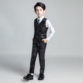 Cargar la imagen en la vista de la galería, Unique Design Slim Fit Modern 5 Piece Boys Suits
