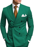 Load image into Gallery viewer, Double Breasted Peak Lapel 2 Piece Mens Slim Fit Suit
