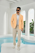 Bild in Galerie-Betrachter laden, Seersucker Striped Men's Summer Blazer
