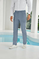 Seersucker Striped Men's Summer Pants