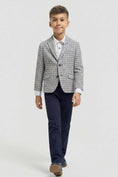 Load image into Gallery viewer, Boys Houndstooth for Formal Events Classic Blazer
