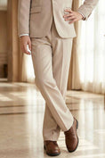 Load image into Gallery viewer, Boys Beige Formal 3-Piece Suit for Weddings
