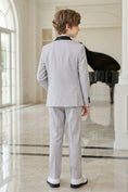 Gallery viewerに画像を読み込む, Boys Light Grey Shawl Collar 2-Piece Suit for Coastal Sunset Weddings
