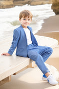 Gallery viewerに画像を読み込む, Boys Blue Casual 2-Piece Suit for Semi-Formal Weddings & Rehearsal
