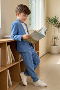 Load image into Gallery viewer, Boys Blue Casual 2-Piece Suit for Semi-Formal Weddings & Rehearsal
