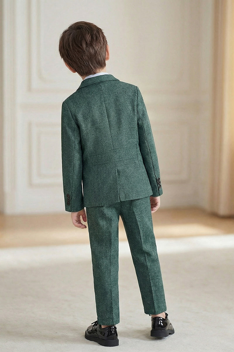 Boys Forest Green 2-Piece Suit for Tuscan Villa Weddings