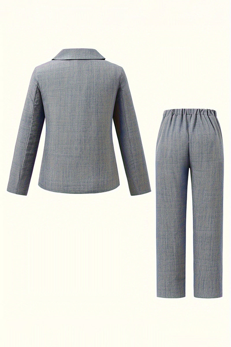 Boys Light Grey 3-Piece Suit for Garden Weddings & Outdoor