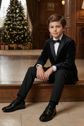 Bild in Galerie-Betrachter laden, Boys Black Formal Suit Jacket for Weddings and Special Events
