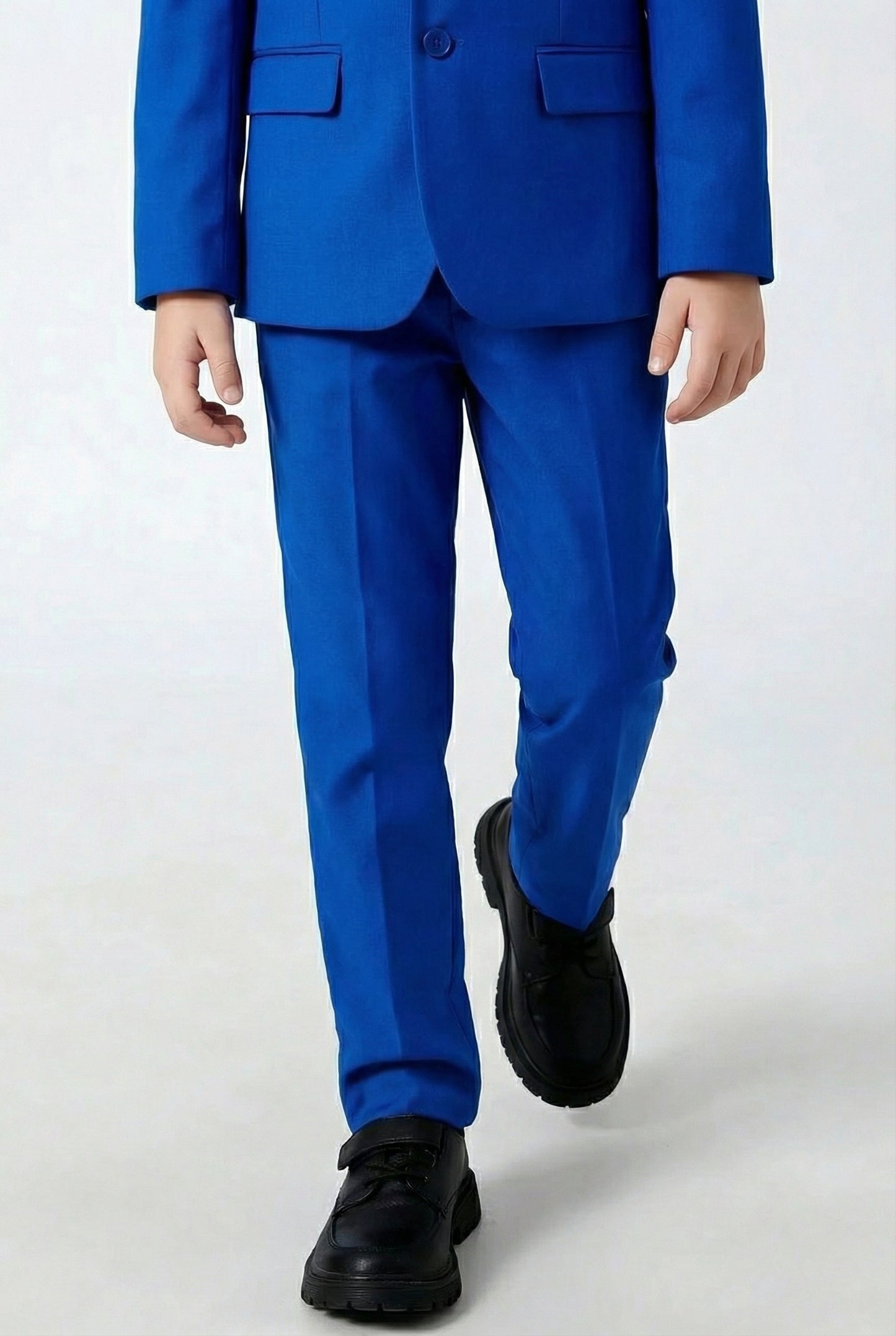 Boys Royal Blue 3-Piece Suit for Weddings with Notch Lapel