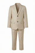 Charger l'image dans la visionneuse de la galerie, Boys Beige 2-Piece Suit for Formal Occasions

