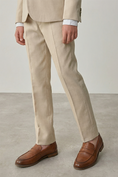 Charger l'image dans la visionneuse de la galerie, Boys Beige 2-Piece Suit for Formal Occasions
