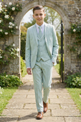 Bild in Galerie-Betrachter laden, Boys Mint Green 3-Piece Suit for Weddings and Formal Events
