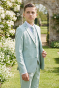 Bild in Galerie-Betrachter laden, Boys Mint Green 3-Piece Suit for Weddings and Formal Events
