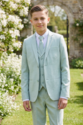 Bild in Galerie-Betrachter laden, Boys Mint Green 3-Piece Suit for Weddings and Formal Events
