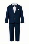Load image into Gallery viewer, Boys Navy Blue 2-Piece Suit for Formal Events
