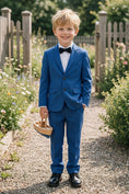 Bild in Galerie-Betrachter laden, Boys Royal Blue Single-Breasted 2-Piece Suit for Outdoor Events
