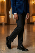 Load image into Gallery viewer, Boys Royal Blue Velvet Shawl Lapel 2-Piece Suit
