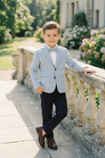 Load image into Gallery viewer, Boys Light Blue & Navy 2-Piece Suit for Garden Weddings & Formal Events
