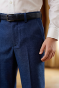 Bild in Galerie-Betrachter laden, Boys Navy Blue Tailored Pants
